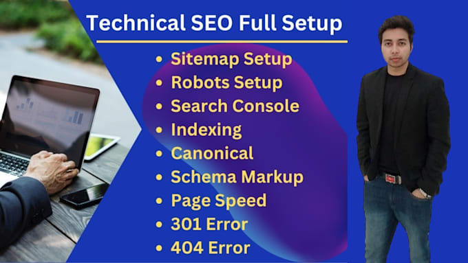 Gig Preview - Full technical SEO setup and optimization for google ranking