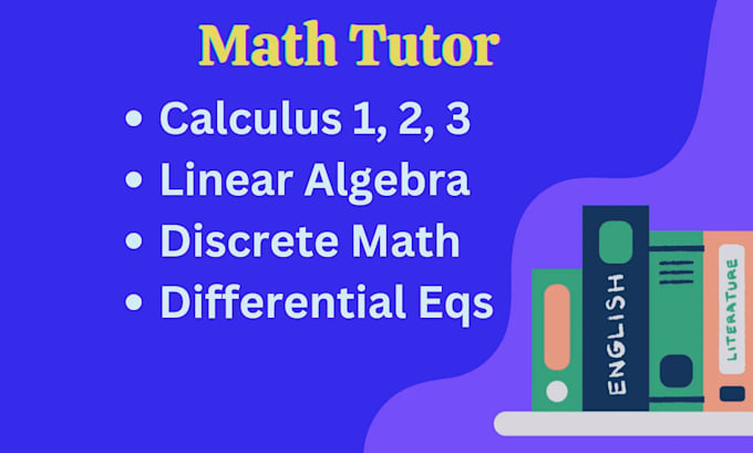 Gig Preview - Help math, statistics algebra calculus trigonometry probability discrete math