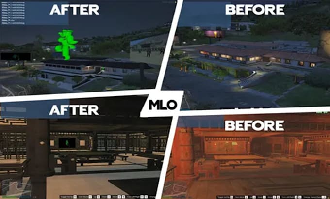 Gig Preview - Create fivem custom mlo,fix fivem mlo,retexture, glowing logo and props