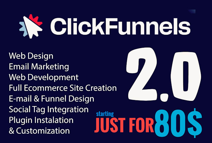 Gig Preview - Design clickfunnels funnel for your ebook, courses, webinar