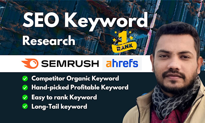 Gig Preview - Do semrush keyword research and competitor  analysis