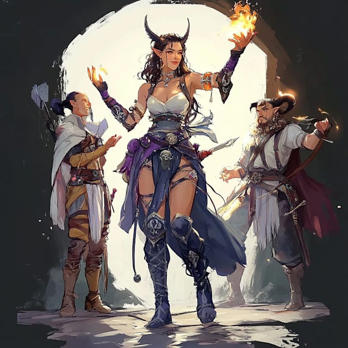 Bestseller - make a dnd, sci fi, fantasy character or illustration