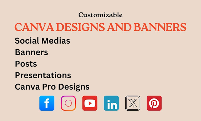 Bestseller - design any template and banner on canva