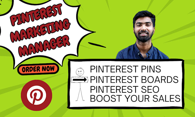 Gig Preview - Setup pins and boards as a pinterest marketing manager