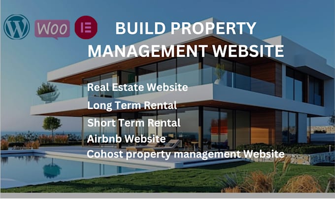 Gig Preview - Build property management website, vacation rental website, hotel booking