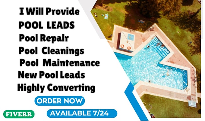 Gig Preview - Provide swimming pool leads for pool service