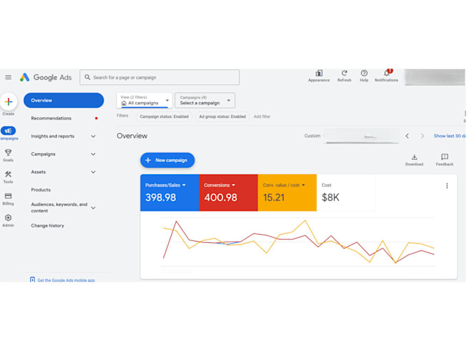 Gig Preview - Do account set up for google ads with merchant analytic and GTM account set up