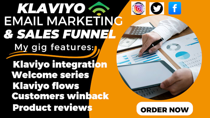 Gig Preview - Klaviyo email marketing klaviyo flows boost shopify website sales marketing