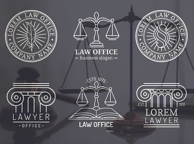 Gig Preview - Do modern legal, attorney and law firm logo or any graphics design