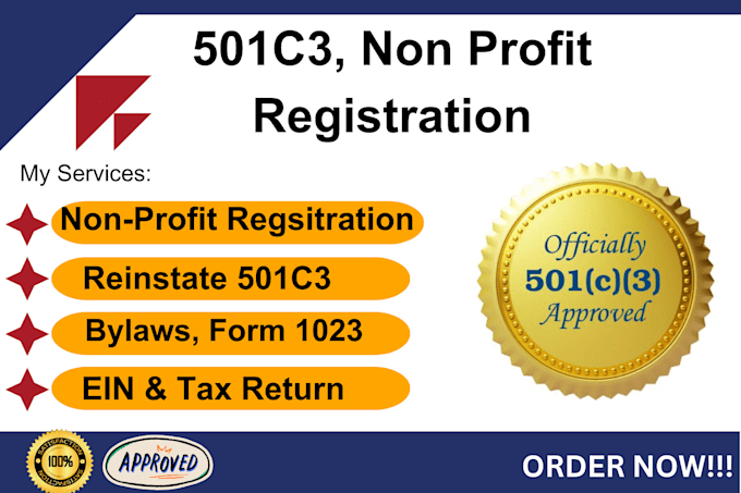 Bestseller - file 501c3 non profit registration, reinstate tax exempt status, form 990,1023ez