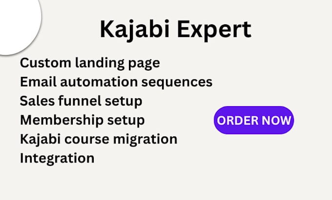 Gig Preview - Do kajabi website kajabi course membership site kajabi migration kajabi funnel