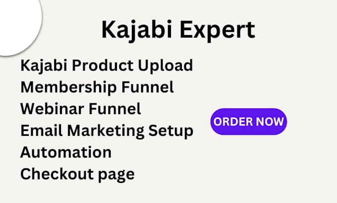 Gig Preview - Create kajabi website kajabi course membership funnel kajabi landing page