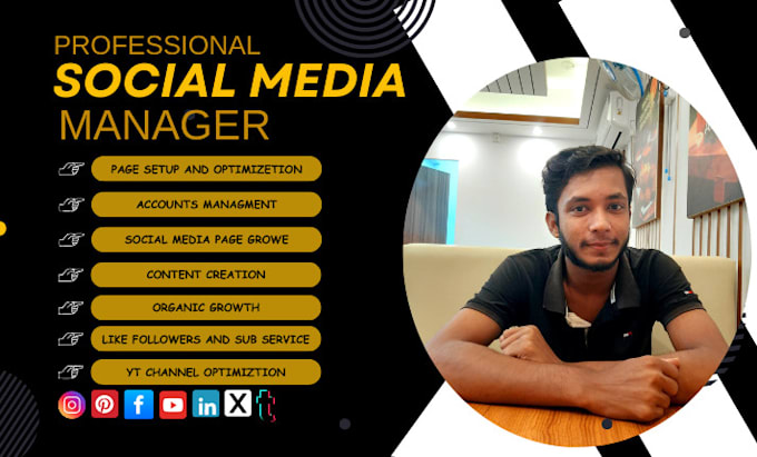 Gig Preview - Be your social media manager