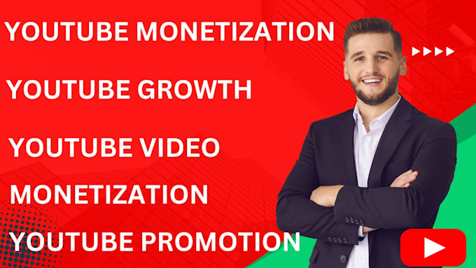 Gig Preview - Run your youtube video or channel organically for monetization