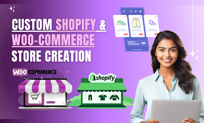 Bestseller - create custom shopify store or wordpress woocommerce shop