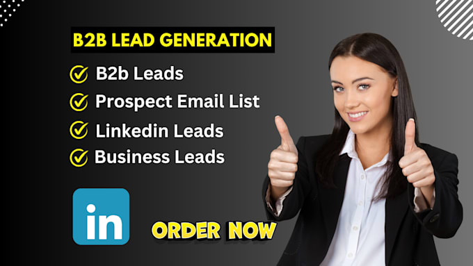 Gig Preview - Do b2b lead generation and email list building