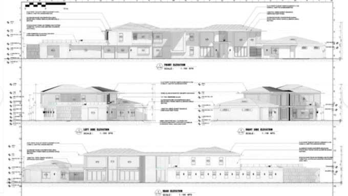 Gig Preview - Do architectural permit drawing set in autocad and revit