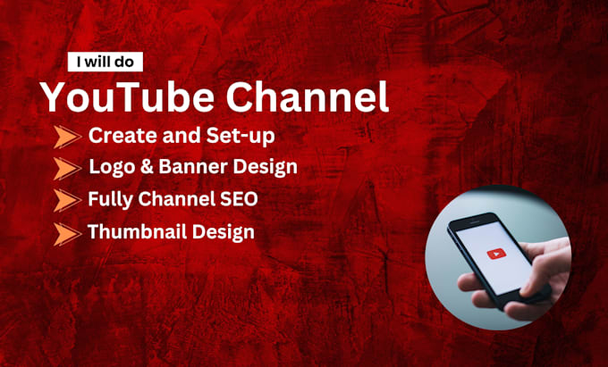 Gig Preview - Do youtube channel create and set up logo, banner, thumbnail design