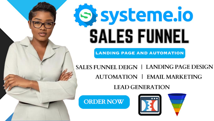 Bestseller - build high converting systeme io sales funnel, landing page and automation