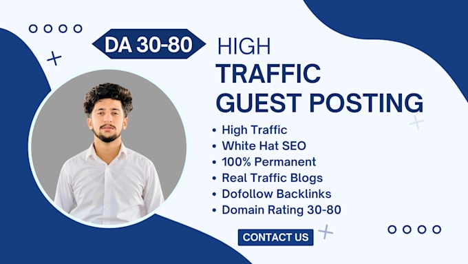 Gig Preview - Do high da guest post backlinks for SEO white hat guest posting