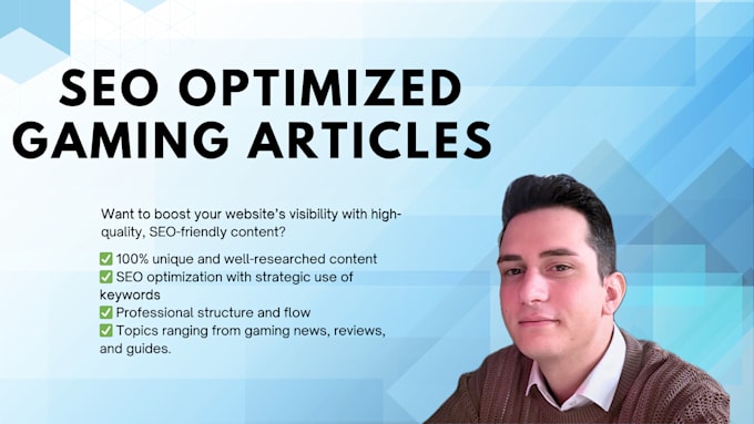 Bestseller - write SEO optimized articles for gaming and tech