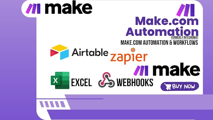 Gig Preview - Make com automation made com zapier ai automation n8n make com scenerio vapi ai