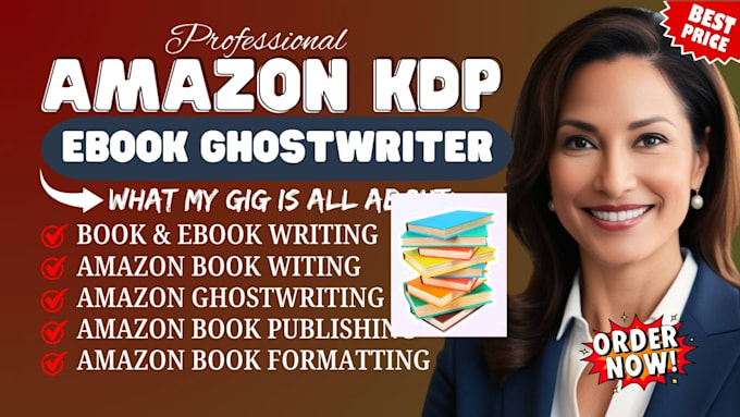 Gig Preview - Ghostwrite 30k words for nonfiction book ghostwriting for amazon kdp book