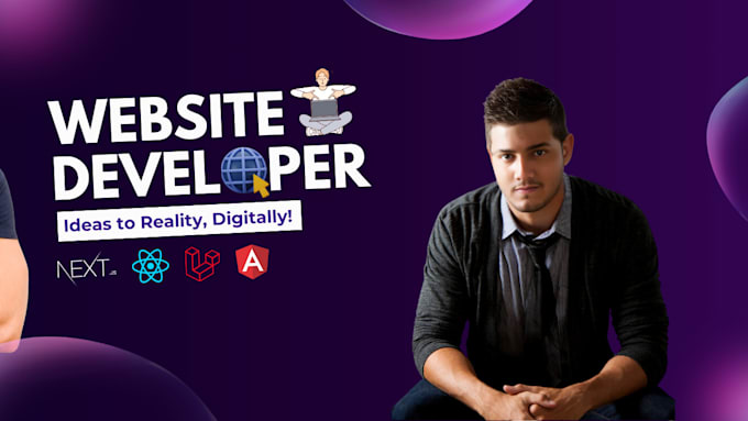 Gig Preview - Do custom website development, develop website as full stack web developer