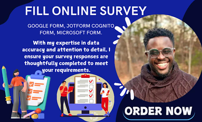 Gig Preview - Fill online survey polls google form questionnaire by recruiting 1k audience