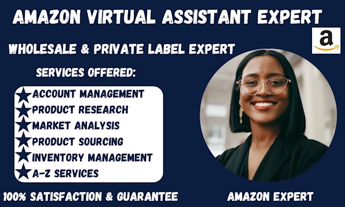 Gig Preview - Be your expert amazon virtual assistant for amazon fba wholesale and pl