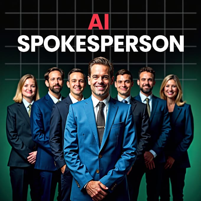 Gig Preview - Make an ai spokesperson to represent your brand