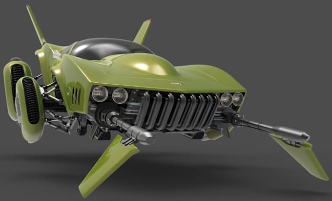 Gig Preview - Design hard surface 3d models for games and 3d printing