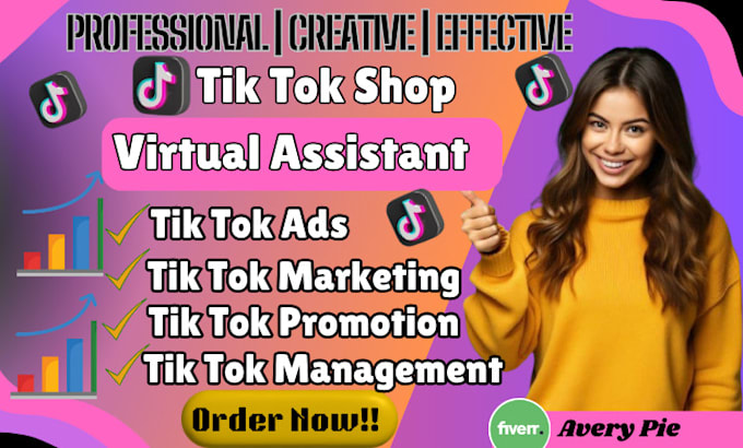 Gig Preview - Be your tiktok shop virtual assistant, setup tiktok shop tiktok ads