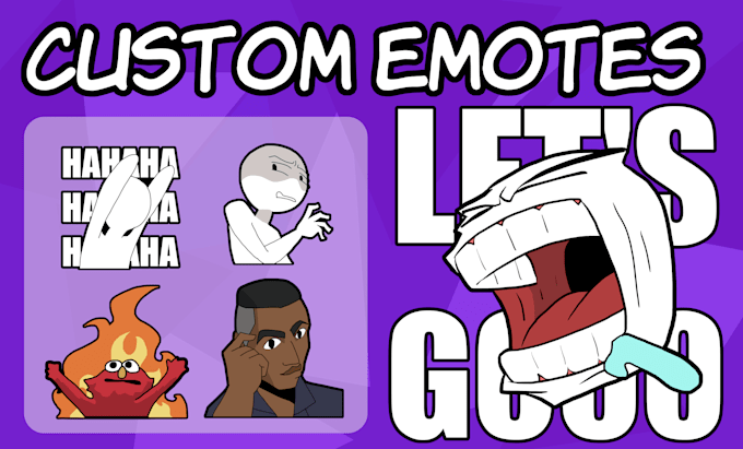 Gig Preview - Draw cool custom twitch emotes or sub badges or stickers for you