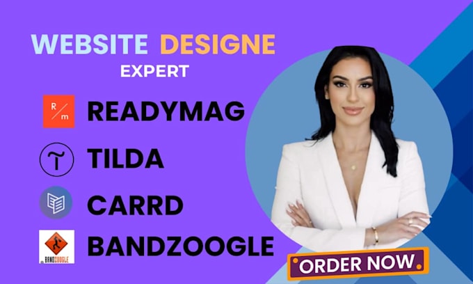 Gig Preview - Readymag, tilda, carrd, readymag website, tilda website, landing page