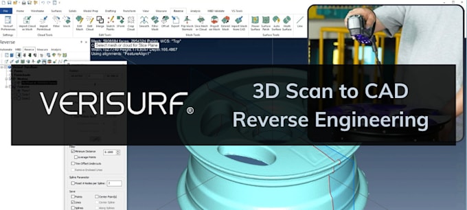 Gig Preview - Reverse engineering and cad modeling from scan data