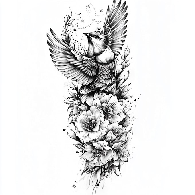 Gig Preview - Create unique custom tattoo design for you, sleeve tattoo