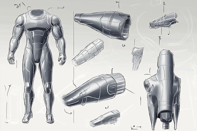 Gig Preview - Make industrial design sketch