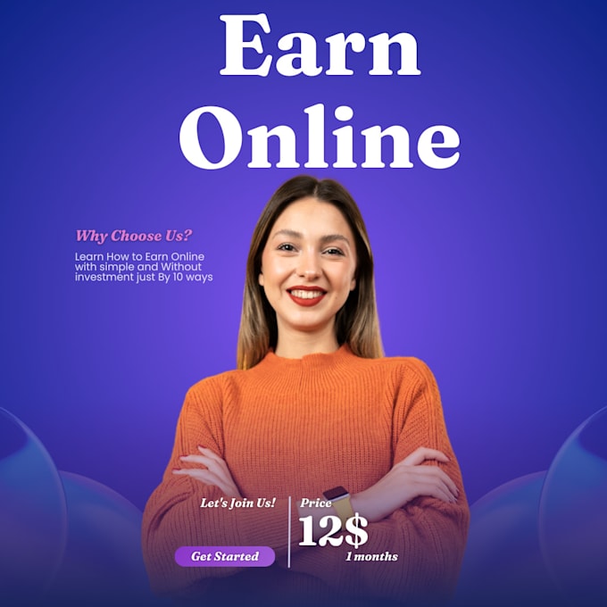 Gig Preview - Teach you 10 ways to earn money online without investment