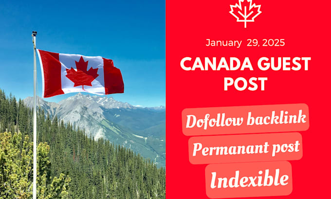 Gig Preview - Do canadian websites post on high da sites with dofollow