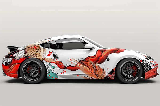 Gig Preview - Do pro racing car wrap design, car wrap design art for you