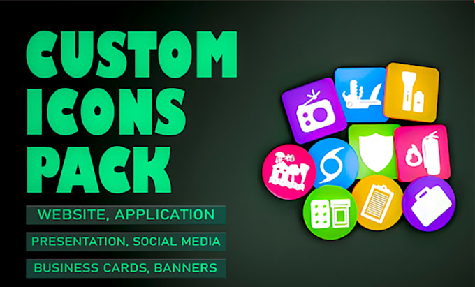 Gig Preview - Make your desired custom icons