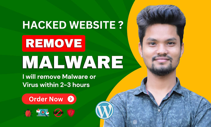 Gig Preview - Remove malware from hacked wordpress with wordfence security