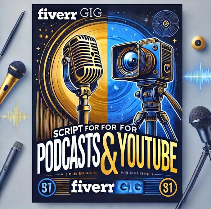 Gig Preview - Write engaging script for youtube videos and podcasts