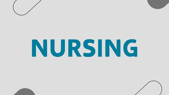 Gig Preview - Do content in nursing, healthcare, nutrition and psychology