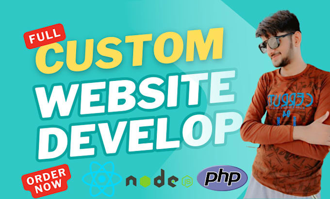 Gig Preview - Build rebuild custom website development full stack front end back end developer