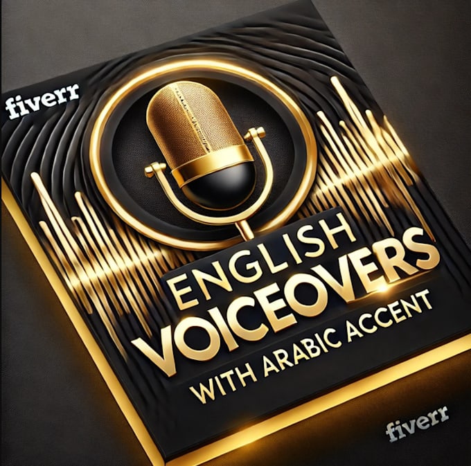 Gig Preview - Deliver expressive english voiceovers with an arabic accent