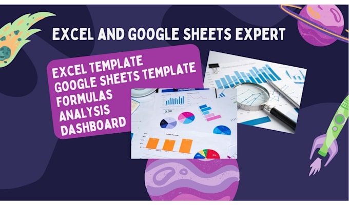 Bestseller - create excel, google sheets with formula, function, vba, macro, custom template