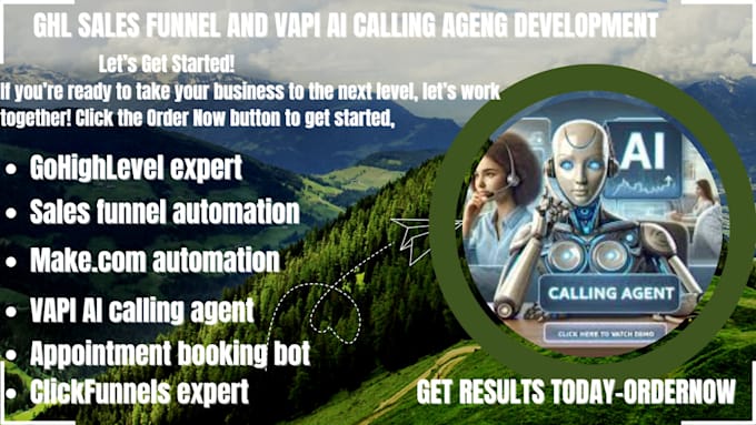 Gig Preview - Automate ghl workflows, build ai chatbots, vapi calling agents, and sale funnel