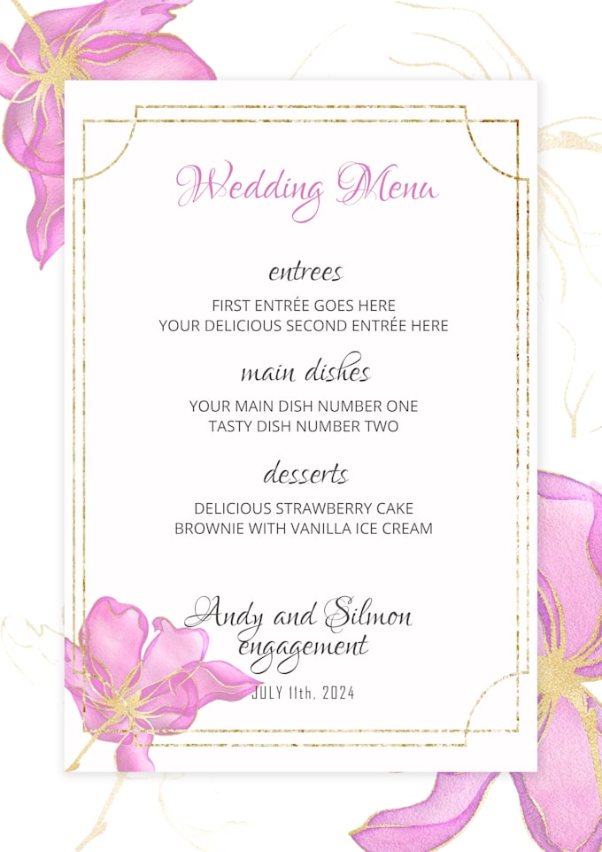 Gig Preview - Design wedding invitation, birthday invitation card